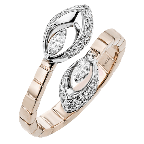 Fashion Ring in 18k Gold with Diamonds - Simon G. Jewelry