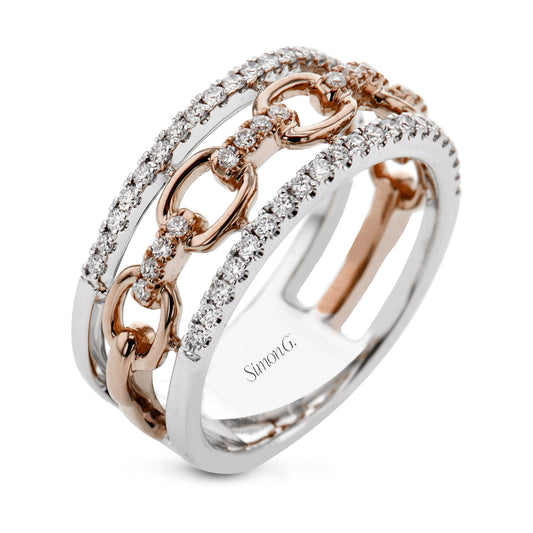 Fashion Ring In 18k Gold With Diamonds - Simon G. Jewelry