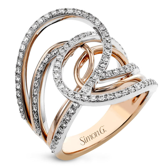 Fashion Ring In 18k Gold With Diamonds - Simon G. Jewelry