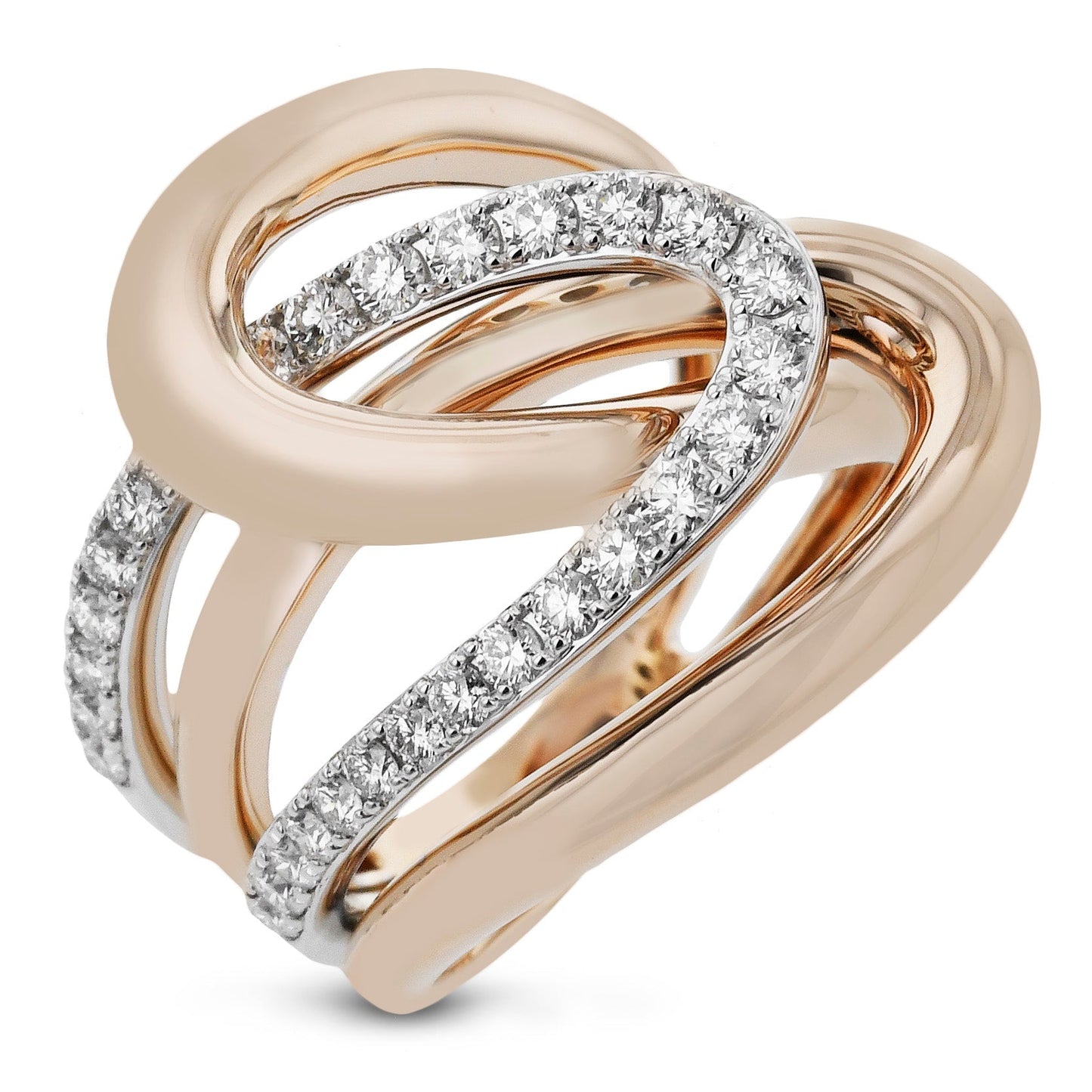 Fashion Ring In 18k Gold With Diamonds - Simon G. Jewelry