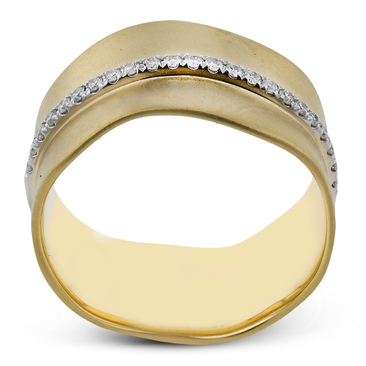 Fashion Ring In 18k Gold With Diamonds