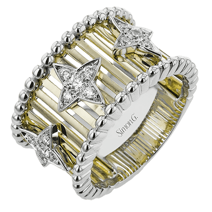 Fashion Ring In 18k Gold With Diamonds - Simon G. Jewelry