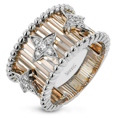 Fashion Ring In 18k Gold With Diamonds - Simon G. Jewelry