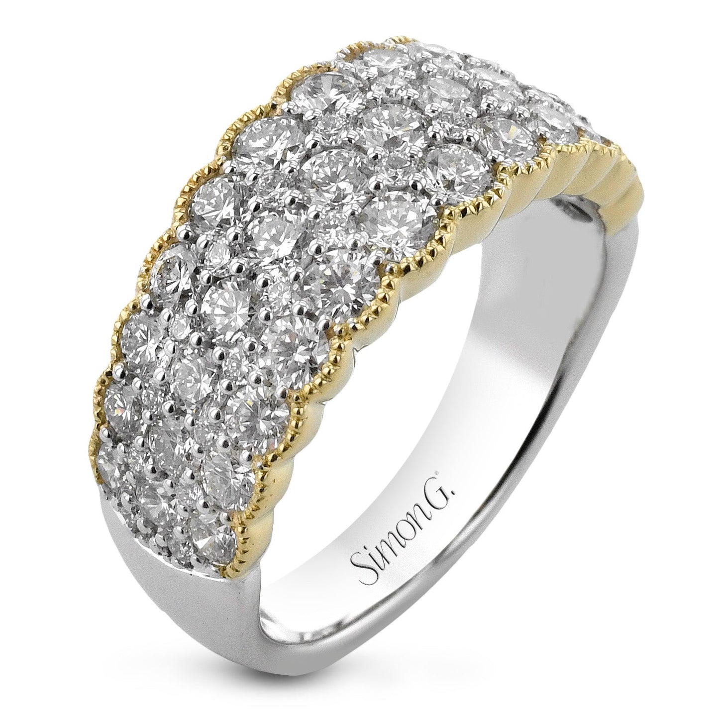 Fashion Ring In 18k Gold With Diamonds - Simon G. Jewelry