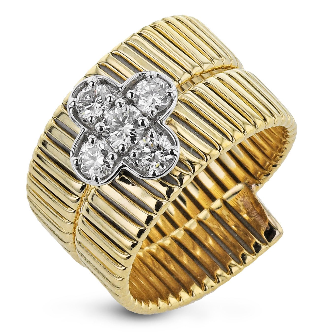 Fashion Ring In 18k Gold With Diamonds - Simon G. Jewelry