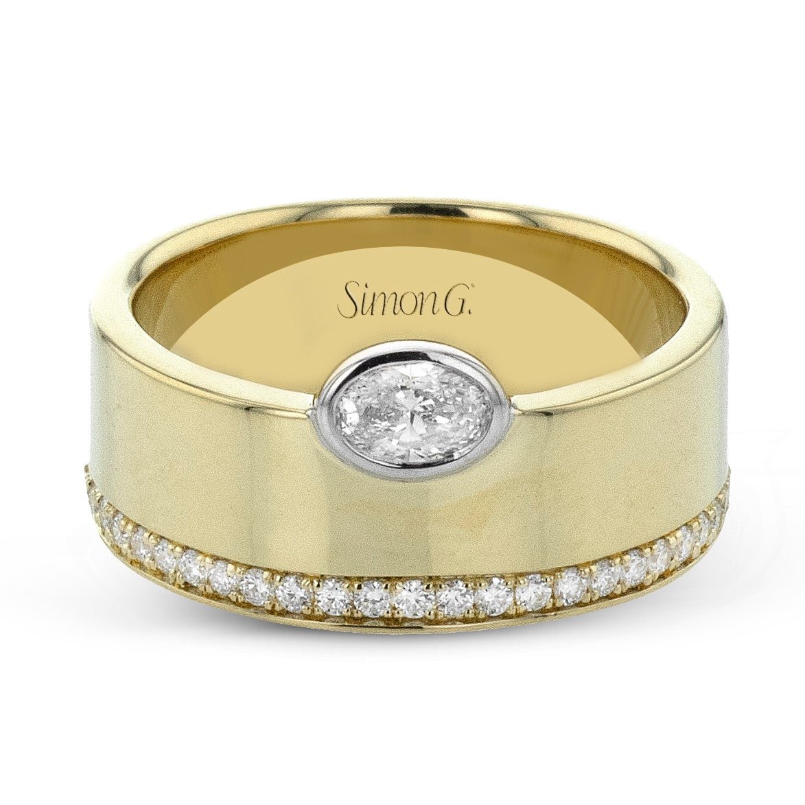 Fashion Ring in 18k Gold with Diamonds