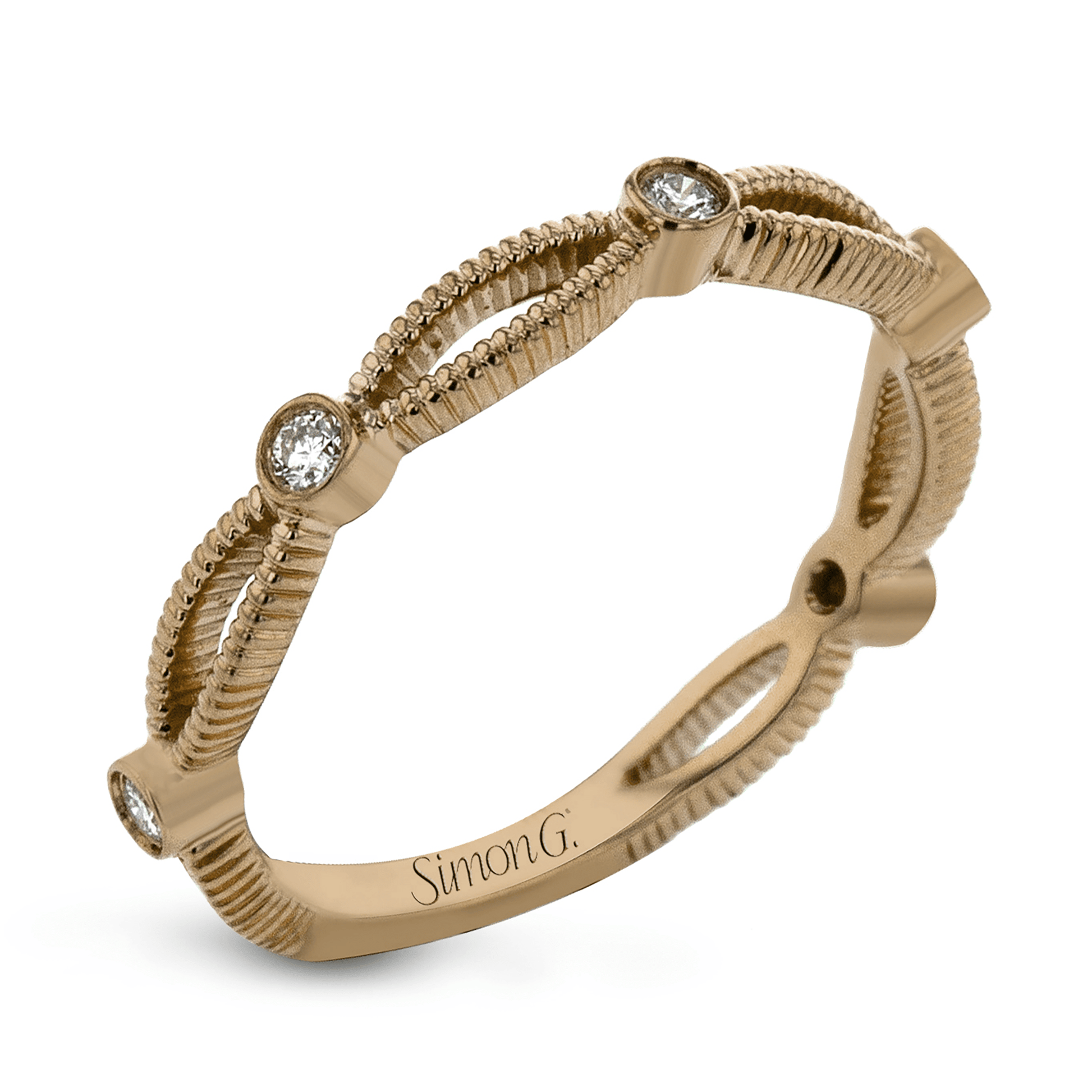 Fashion Ring in 18k Gold with Diamonds - Simon G. Jewelry