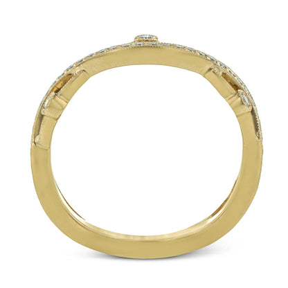 Fashion Ring In 18k Gold With Diamonds