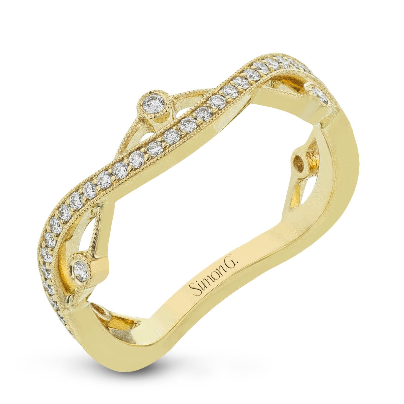 Fashion Ring In 18k Gold With Diamonds - Simon G. Jewelry