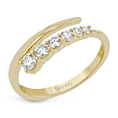 Harmonie Fashion Ring In 18k Gold With Diamonds - Simon G. Jewelry