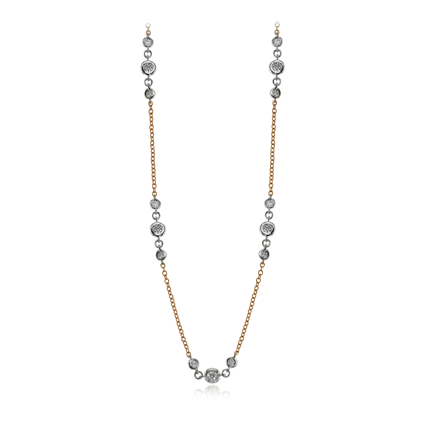 Harmonie Necklace in 18k Gold with Diamonds - Simon G. Jewelry