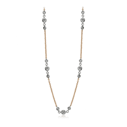 Harmonie Necklace in 18k Gold with Diamonds - Simon G. Jewelry