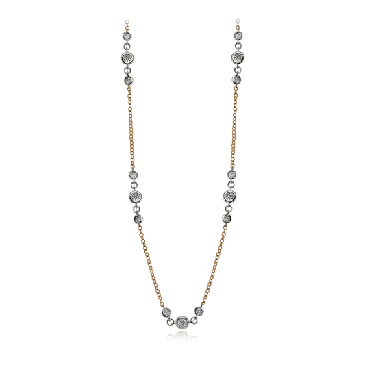 Harmonie Necklace in 18k Gold with Diamonds - Simon G. Jewelry