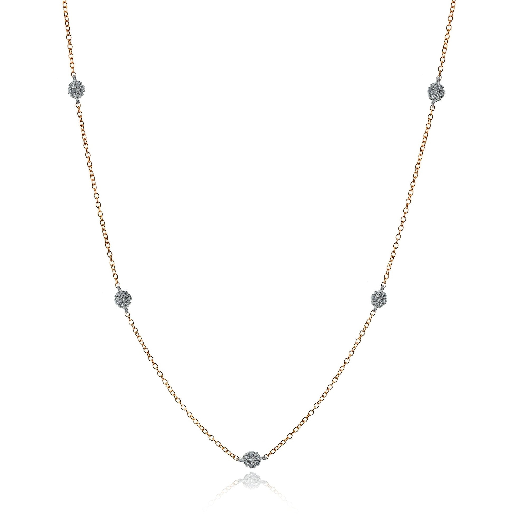 Harmonie Necklace in 18k Gold with Diamonds - Simon G. Jewelry