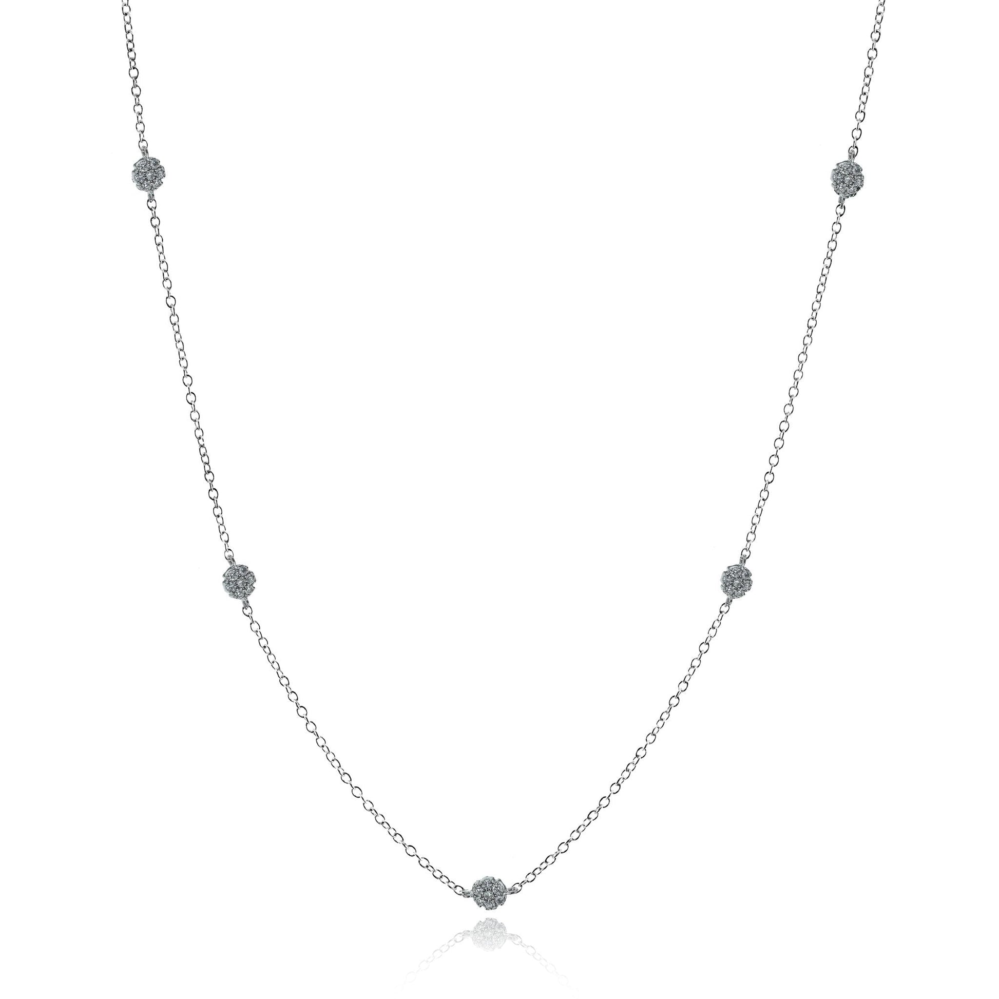 Harmonie Necklace in 18k Gold with Diamonds - Simon G. Jewelry