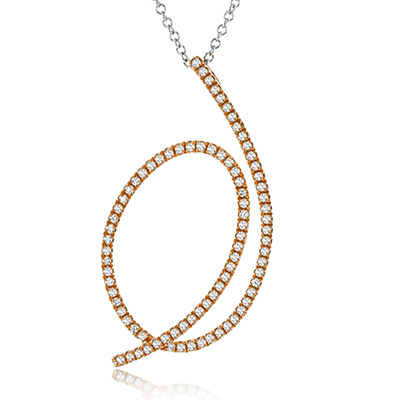 Harmonie Pendant Necklace in 18k Gold with Diamonds - Simon G. Jewelry