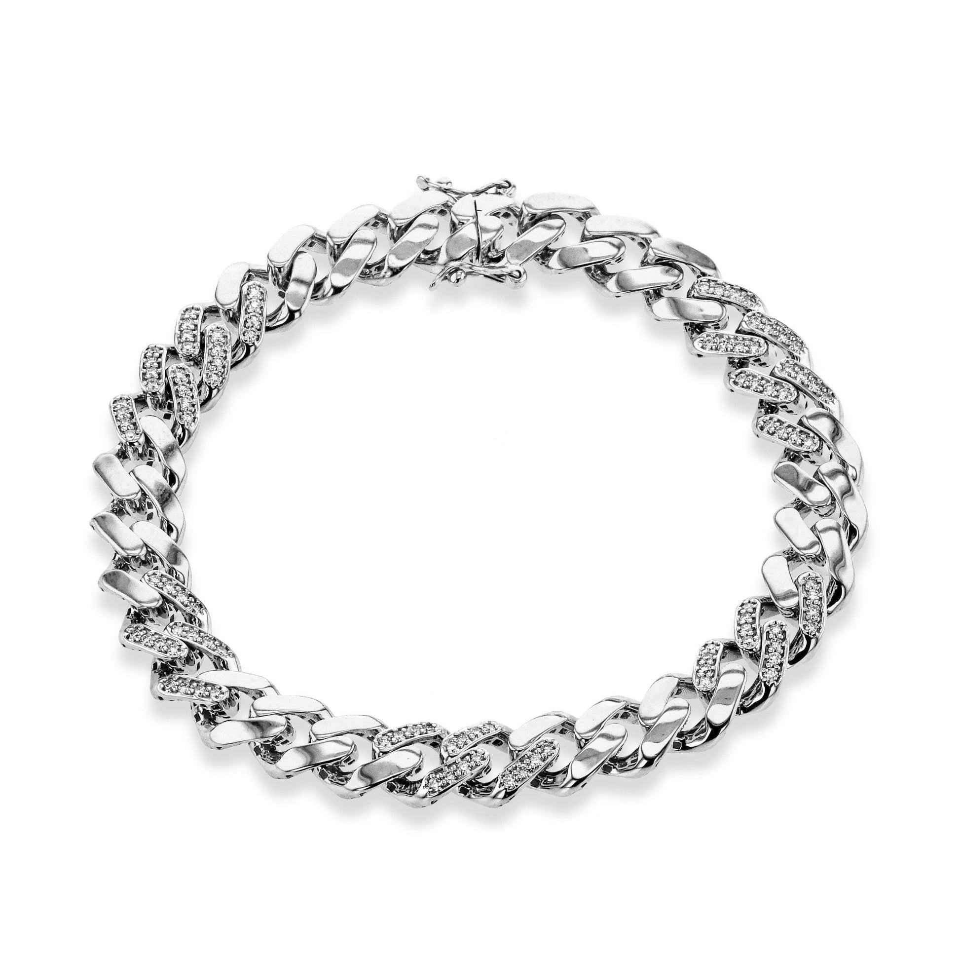 Men's Bracelet In 14k Gold With Diamonds - Simon G. Jewelry