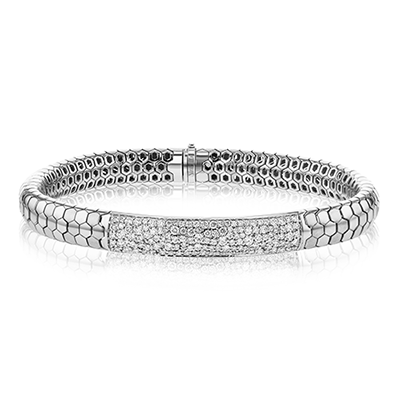 Men's Bracelet In 14k Gold With Diamonds - Simon G. Jewelry