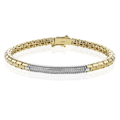 Men's Bracelet In 14k Gold With Diamonds - Simon G. Jewelry