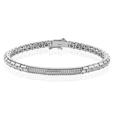 Men's Bracelet In 14k Gold With Diamonds - Simon G. Jewelry