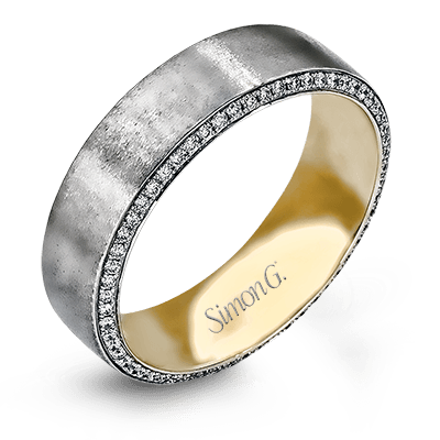 Men's Wedding Band In 14k Or 18k Gold With Diamonds - Simon G. Jewelry