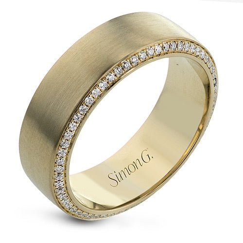 Men's Wedding Band In 14k Or 18k Gold With Diamonds - Simon G. Jewelry