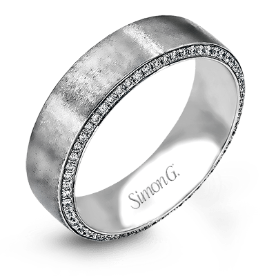 Men's Wedding Band In 14k Or 18k Gold With Diamonds - Simon G. Jewelry