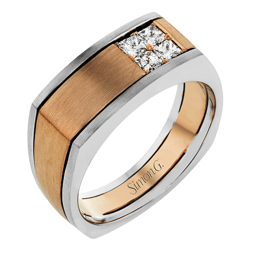 Men's Wedding Band In 14k Or 18k Gold With Diamonds - Simon G. Jewelry