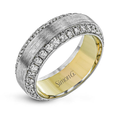 Men's Wedding Band In 14k Or 18k Gold With Diamonds - Simon G. Jewelry