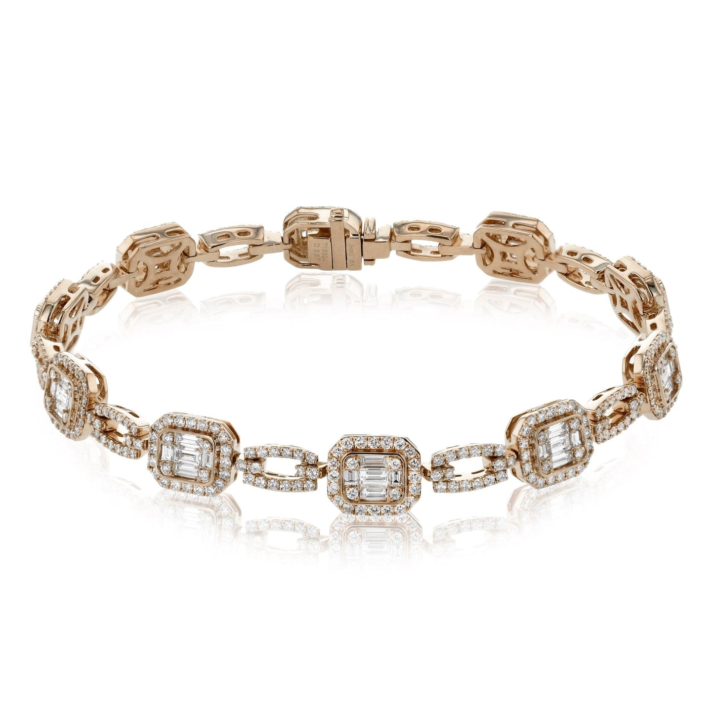 Mosaic Bracelet in 18k Gold with Diamonds - Simon G. Jewelry