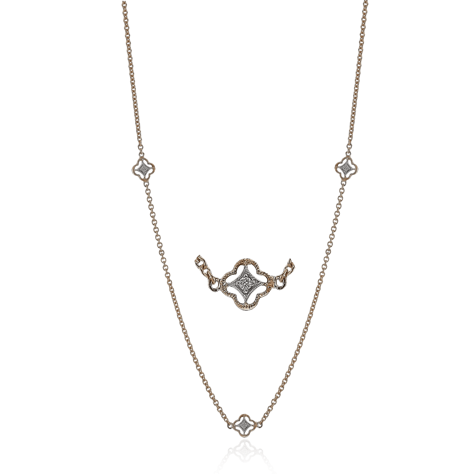 Necklace in 18k Gold with Diamonds - Simon G. Jewelry