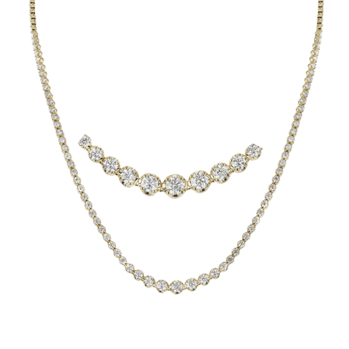 Necklace in 18k Gold with Diamonds - Simon G. Jewelry