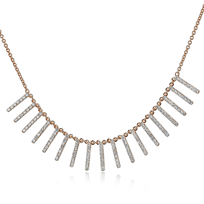 Necklace in 18k Gold with Diamonds - Simon G. Jewelry