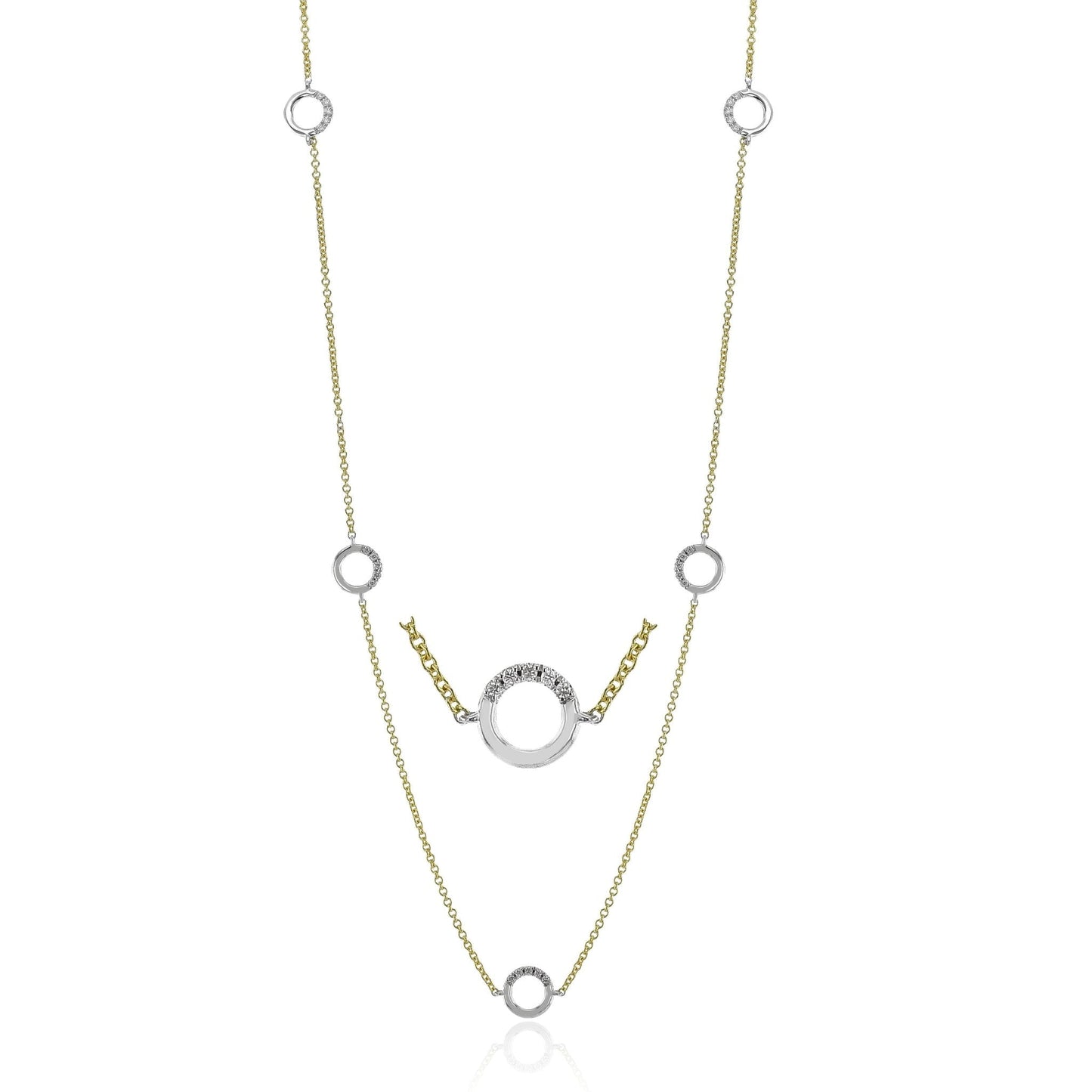 Necklace in 18k Gold with Diamonds - Simon G. Jewelry