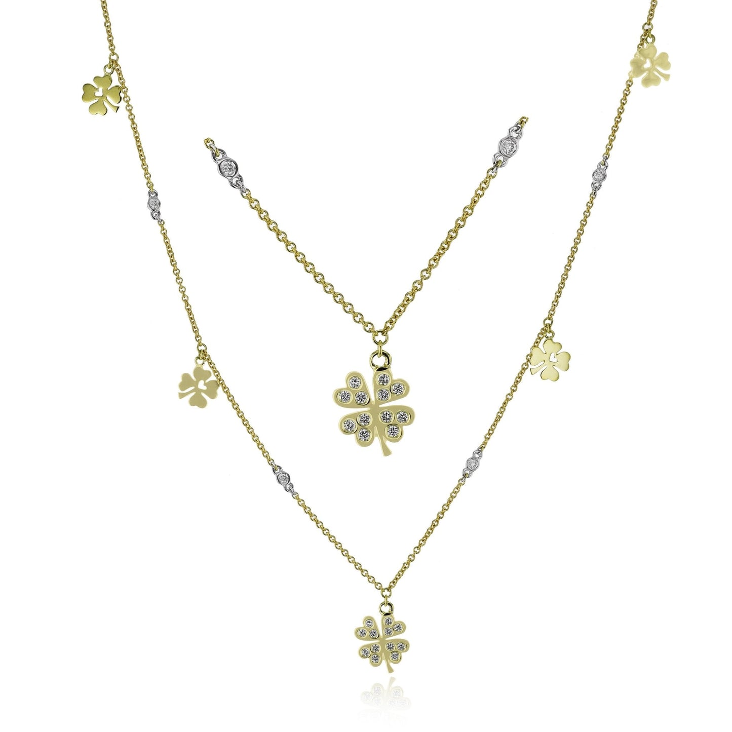 Necklace in 18k Gold with Diamonds - Simon G. Jewelry