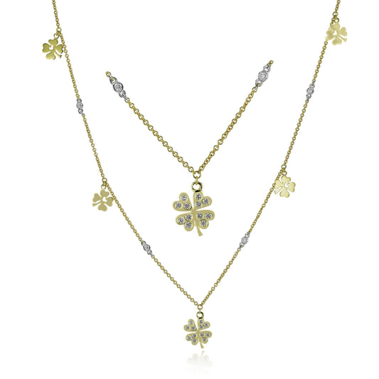 Necklace in 18k Gold with Diamonds - Simon G. Jewelry