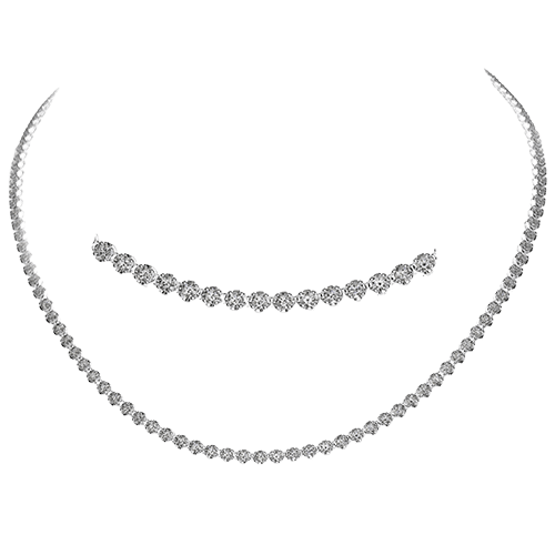 Necklace in 18k Gold with Diamonds - Simon G. Jewelry