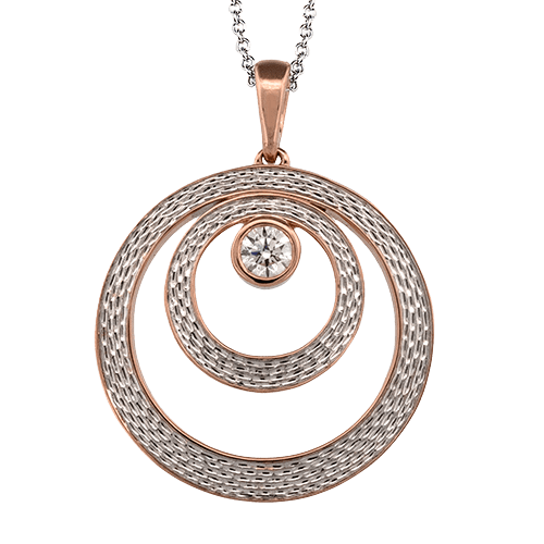 Pendant Necklace in 18k Gold with Diamonds