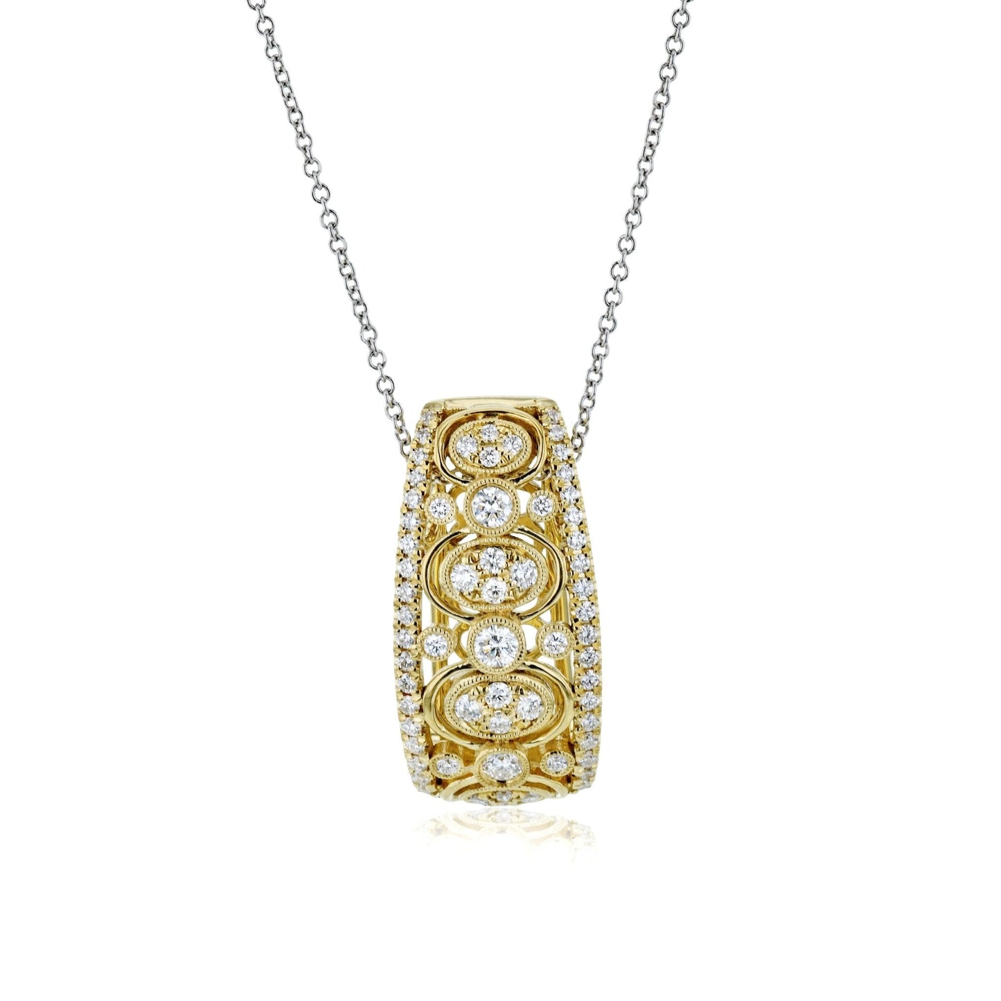 Pendant Necklace in 18k Gold with Diamonds - Simon G. Jewelry