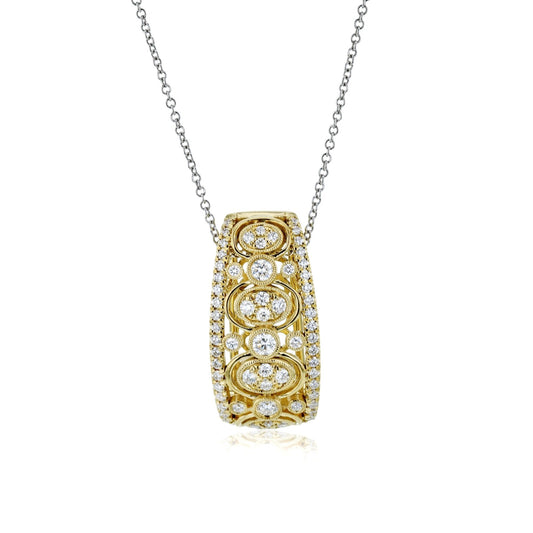 Pendant Necklace in 18k Gold with Diamonds - Simon G. Jewelry