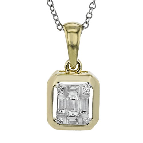 Pendant Necklace in 18K Gold with Diamonds - Simon G. Jewelry