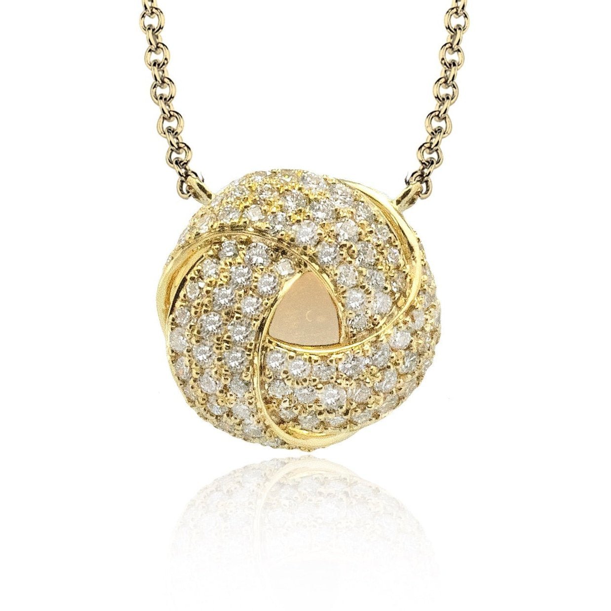 Pendant Necklace in 18k Gold with Diamonds - Simon G. Jewelry