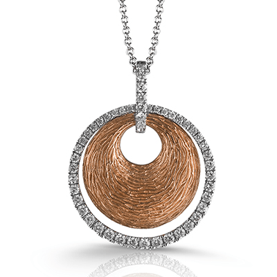 Pendant Necklace in 18k Gold with Diamonds - Simon G. Jewelry