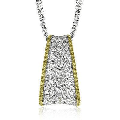 Pendant Necklace in 18K Gold with Diamonds - Simon G. Jewelry