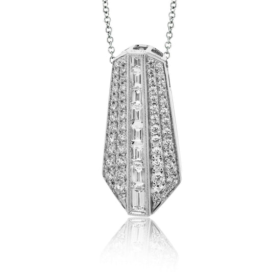 Pendant Necklace in 18k Gold with Diamonds - Simon G. Jewelry