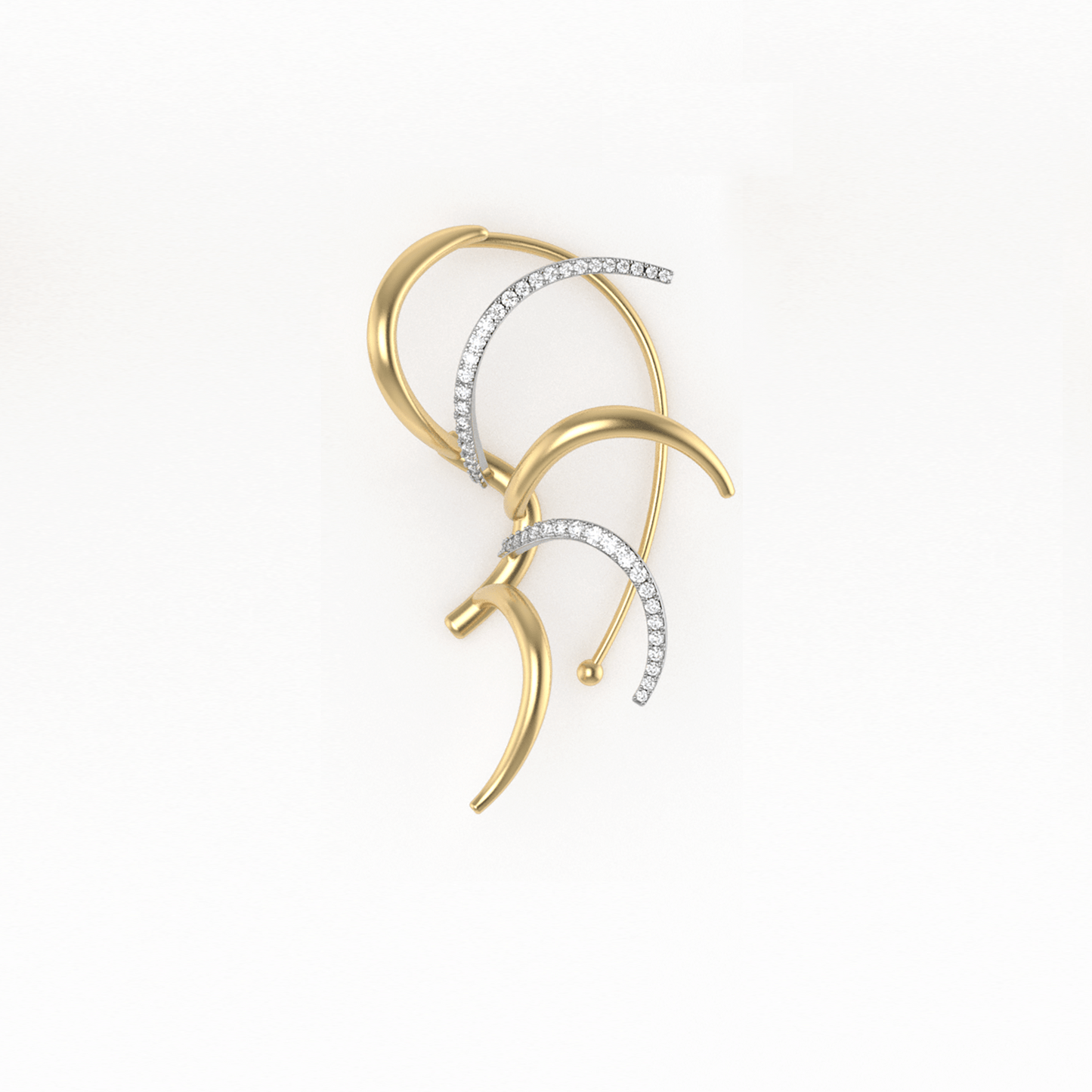 Rays of the Sun Earring Set in 18k Gold with Diamonds - Simon G. Jewelry