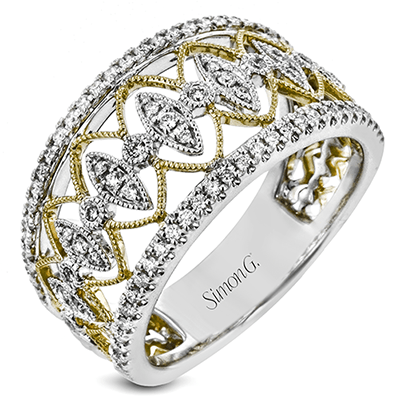 Right Hand Ring in 18k Gold with Diamonds - Simon G. Jewelry