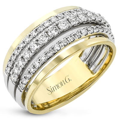 Right Hand Ring in 18k Gold with Diamonds - Simon G. Jewelry