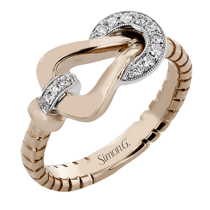 Right Hand Ring In 18k Gold With Diamonds - Simon G. Jewelry