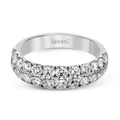 Simon-Set Anniversary Ring In 18k Gold With Diamonds